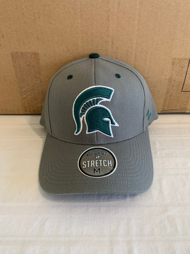 Michigan State Spartans NCAA Zephyr Gray One Size Stretch Fit Hat Cap - Casey's Sports Store