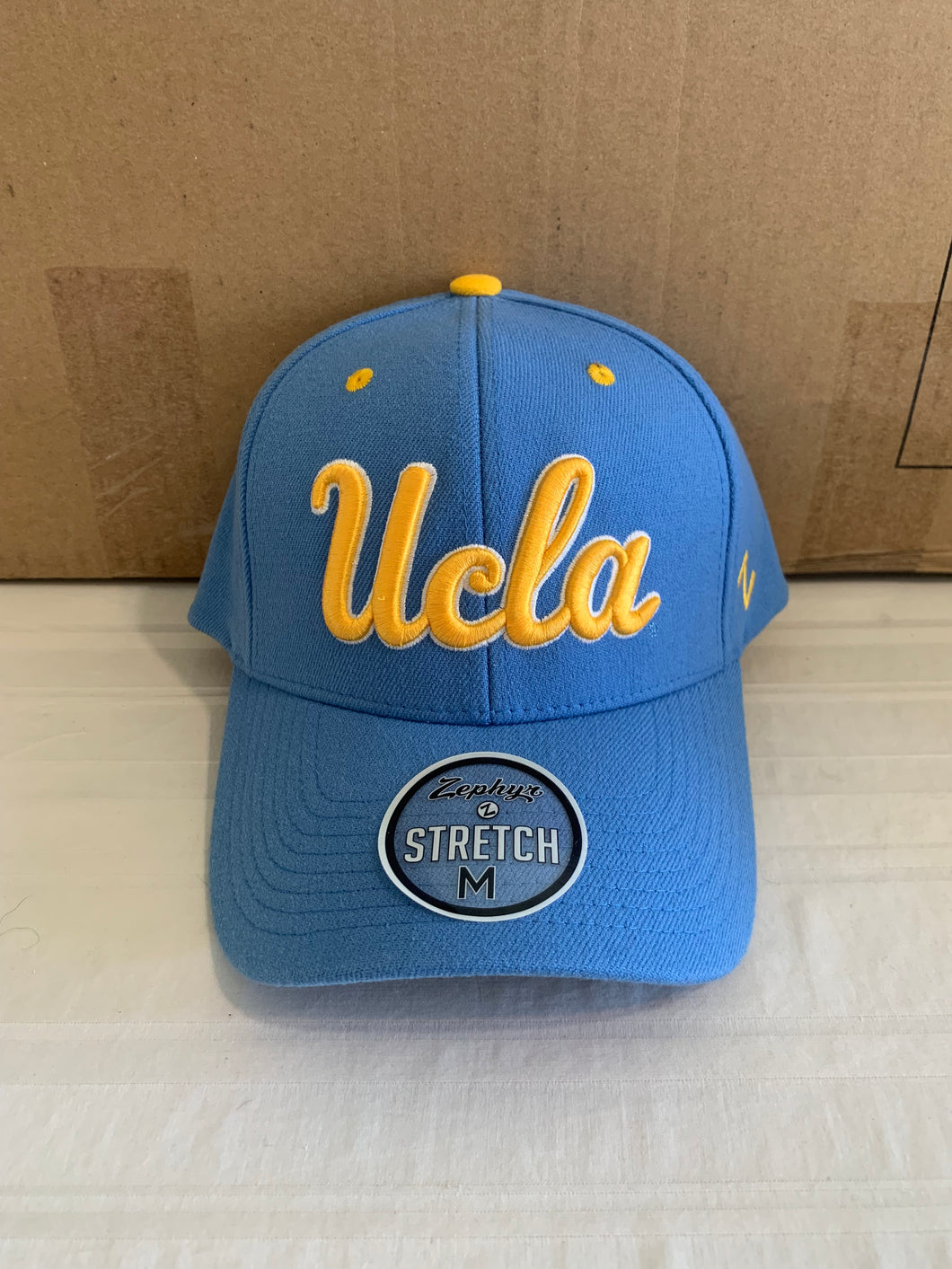 UCLA Bruins NCAA Zephyr Blue One Size Stretch Fit Hat Cap - Casey's Sports Store