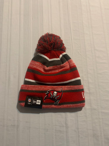 Tampa Bay Buccaneers NFL New Era Red Knit Winter Beanie Ski Hat Cap - Casey's Sports Store
