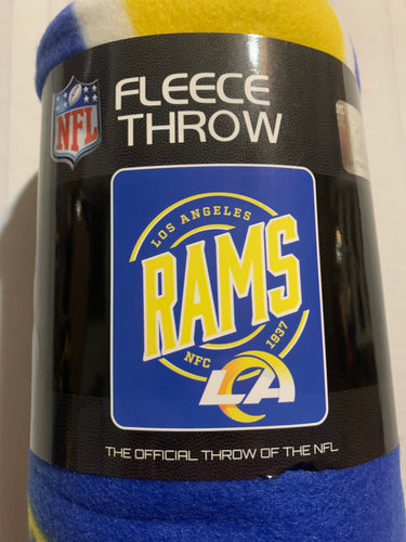 Los Angeles Rams NFL Fleece Throw Blanket 50