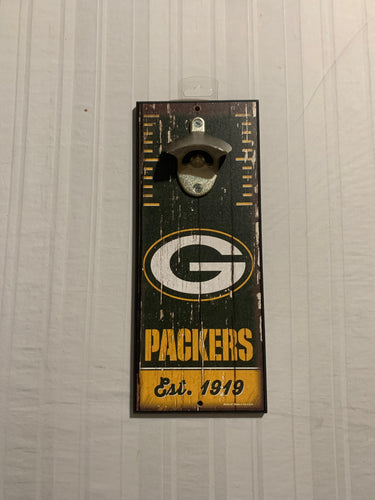 Green Bay Packers NFL Wall Mounted Bottle Opener 11