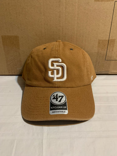 San Diego Padres MLB '47 Brand Carhartt Mens Brown Clean Up Adjustable Hat - Casey's Sports Store