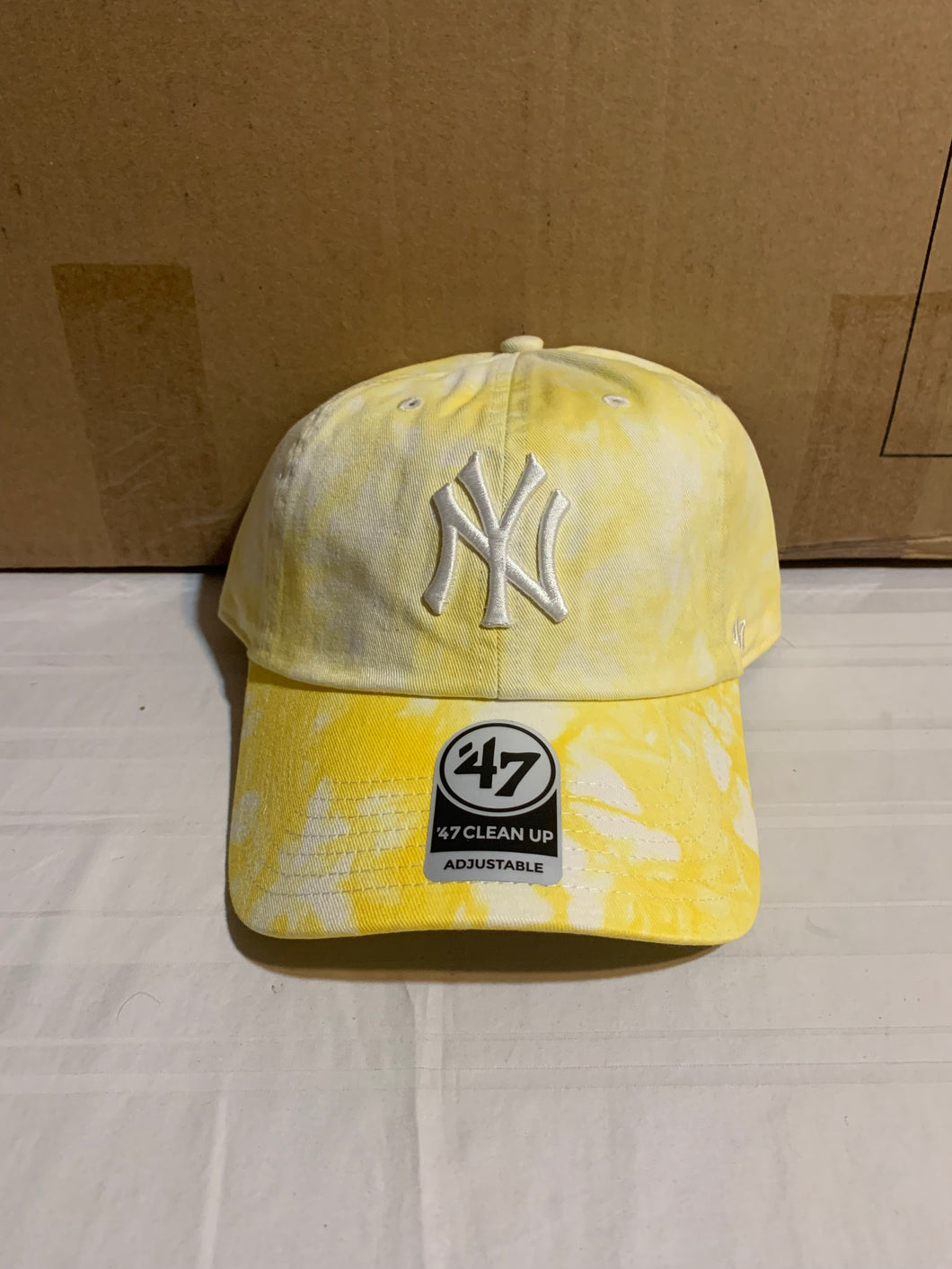 New York Yankees MLB Yellow Gold Dye Drift Clean Up Adjustable Hat - Casey's Sports Store