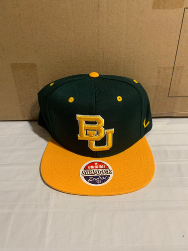 Baylor Bears NCAA Zephyr Green Two Tone One Size Adjustable Snapback Hat Cap - Casey's Sports Store