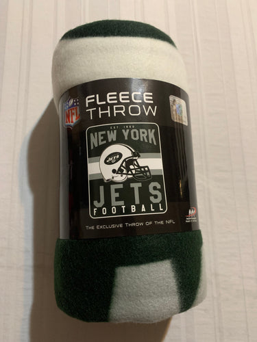 New York Jets NFL Fleece Throw Blanket 50