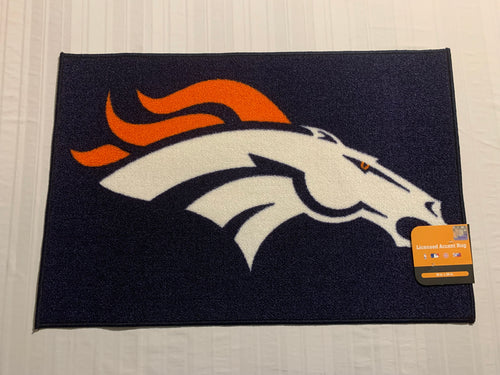 Denver Broncos NFL Bath Rug 19” X 30” Northwest Company - Casey's Sports Store