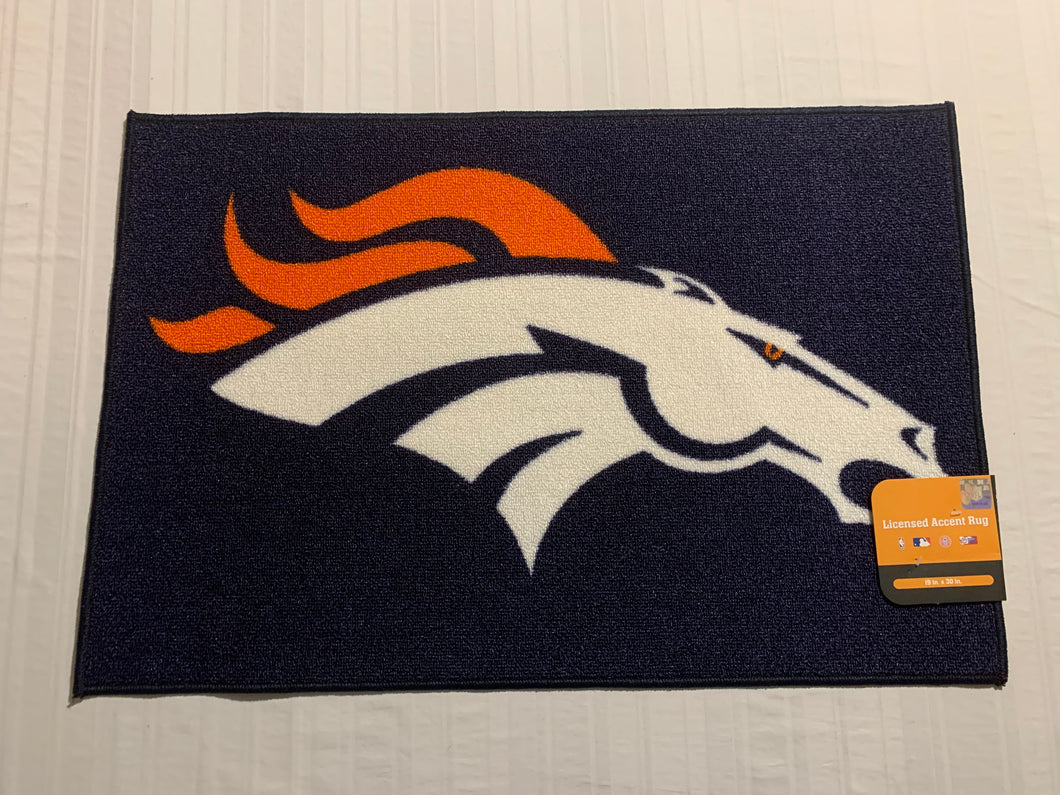 Denver Broncos NFL Bath Rug 19” X 30” Northwest Company - Casey's Sports Store