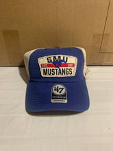Load image into Gallery viewer, Southern Methodist SMU Mustangs NCAA &#39;47 Brand Blue Clean Up Snapback Mesh Hat - Casey&#39;s Sports Store
