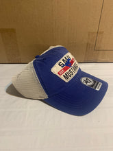 Load image into Gallery viewer, Southern Methodist SMU Mustangs NCAA &#39;47 Brand Blue Clean Up Snapback Mesh Hat - Casey&#39;s Sports Store
