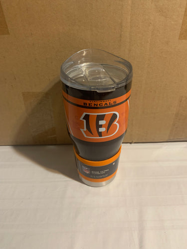 Cincinnati Bengals NFL 24oz Black Tumbler Cup Mug Boelter Brands - Casey's Sports Store
