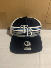 Load image into Gallery viewer, Tampa Bay Rays MLB &#39;47 Brand Blue MVP Adjustable Mesh Snapback Hat - Casey&#39;s Sports Store
