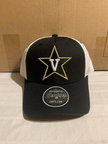 Vanderbilt Commodores NCAA Zephyr Black Adjustable Mesh Snapback Hat - Casey's Sports Store