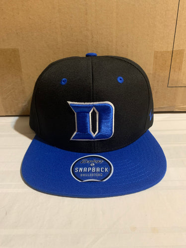 Duke Blue Devils NCAA Zephyr Black Two Tone Captain Snapback Hat - Casey's Sports Store
