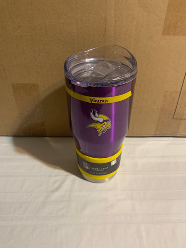 Minnesota Vikings NFL 24oz Purple Tumbler Cup Mug Boelter Brands - Casey's Sports Store