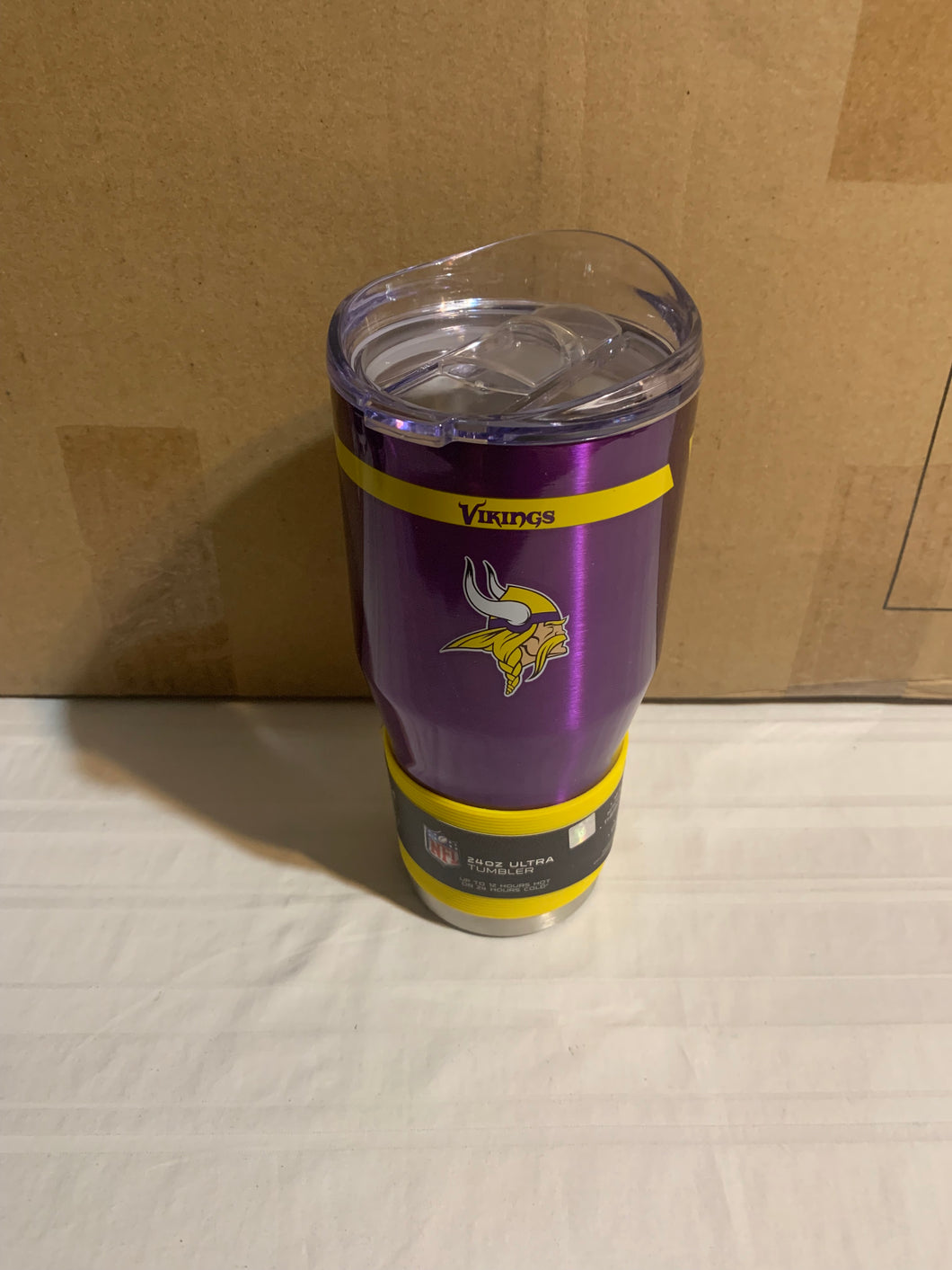 Minnesota Vikings NFL 24oz Purple Tumbler Cup Mug Boelter Brands - Casey's Sports Store