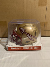 Load image into Gallery viewer, Florida State Seminoles FSU NCAA Riddell Speed Gold Mini Helmet - Casey's Sports Store
