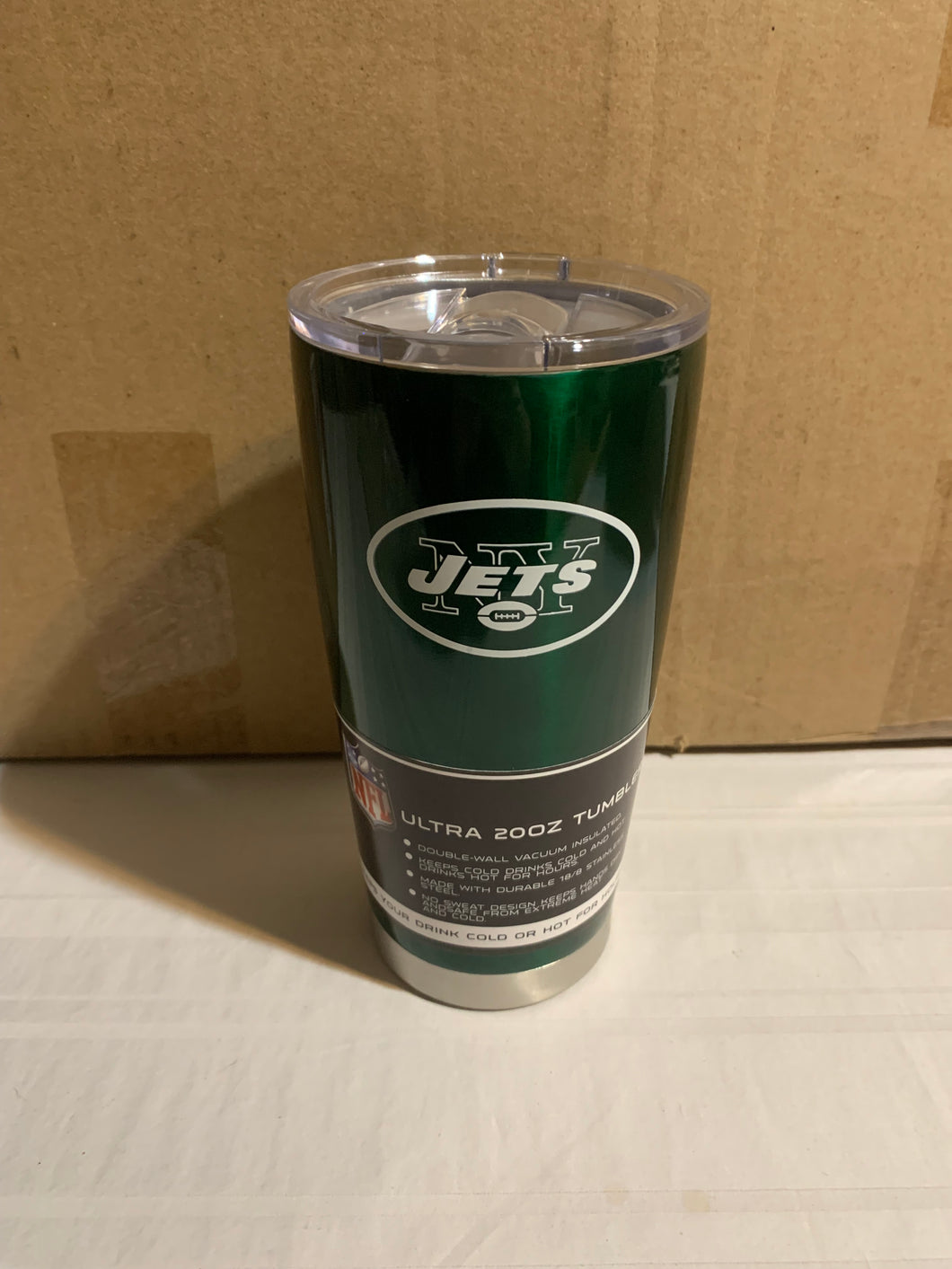 New York Jets NFL 20oz Green Tumbler Cup Mug Boelter Brands - Casey's Sports Store