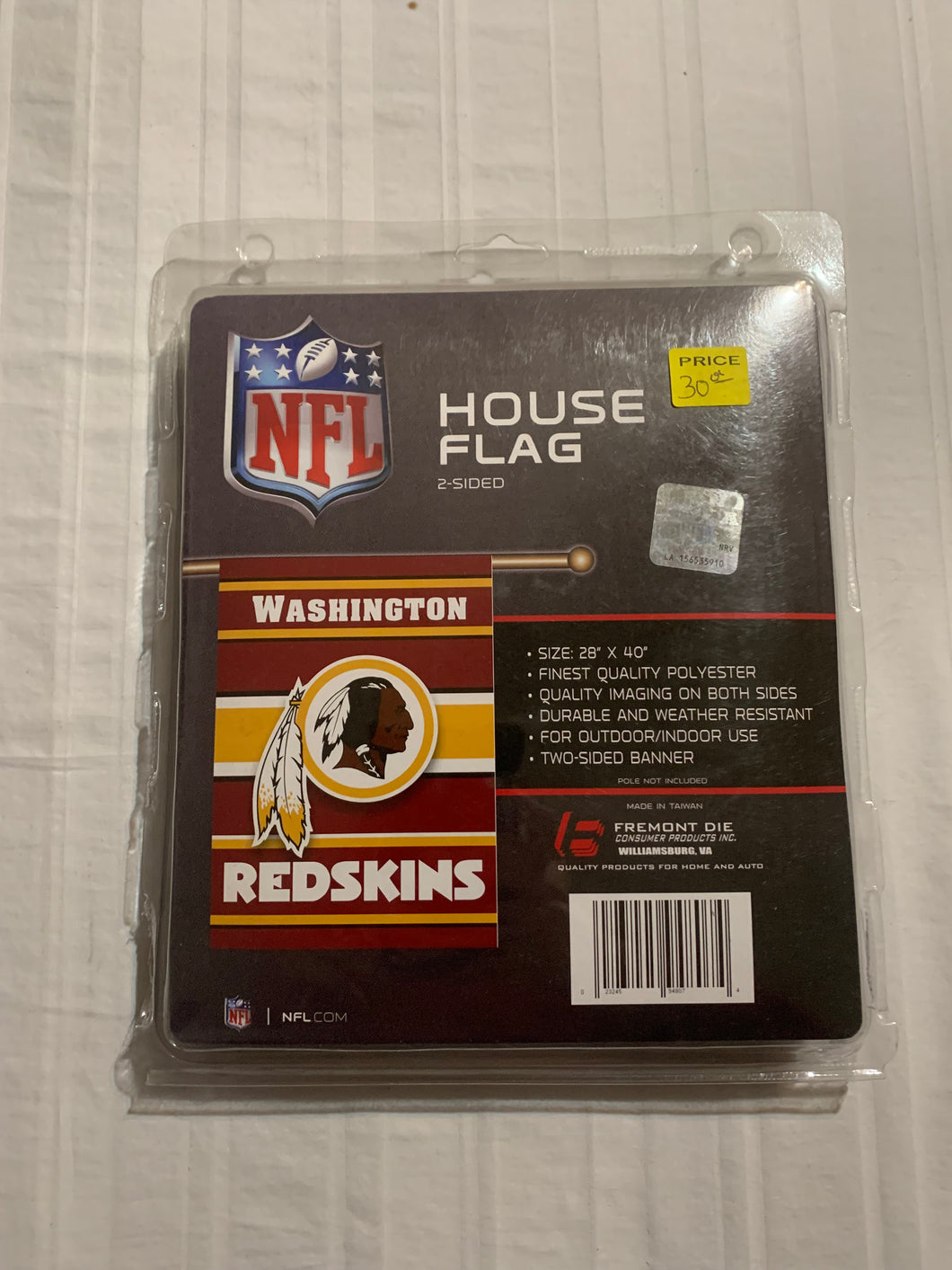 Washington Redskins Fremont Die Double Sided 28