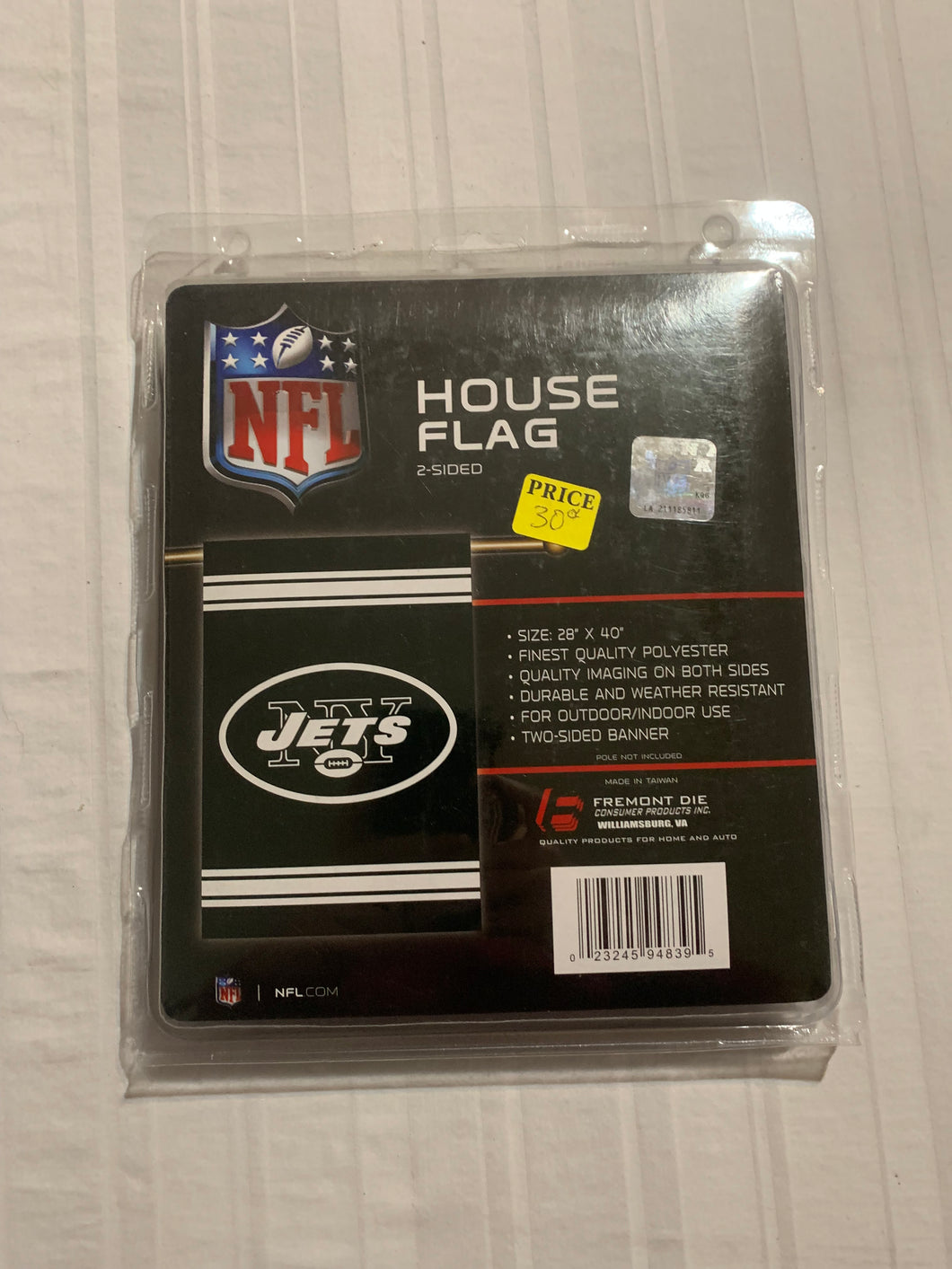 New York Jets Fremont Die Double Sided 28