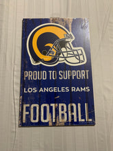 Load image into Gallery viewer, Los Angeles Rams NFL 17&quot; x 11&quot; Wood Decorative Indoor Sign Wincraft - Casey&#39;s Sports Store
