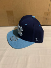Load image into Gallery viewer, North Carolina Tar Heels NCAA Zephyr Blue Two Tone Captain Snapback Hat - Casey&#39;s Sports Store
