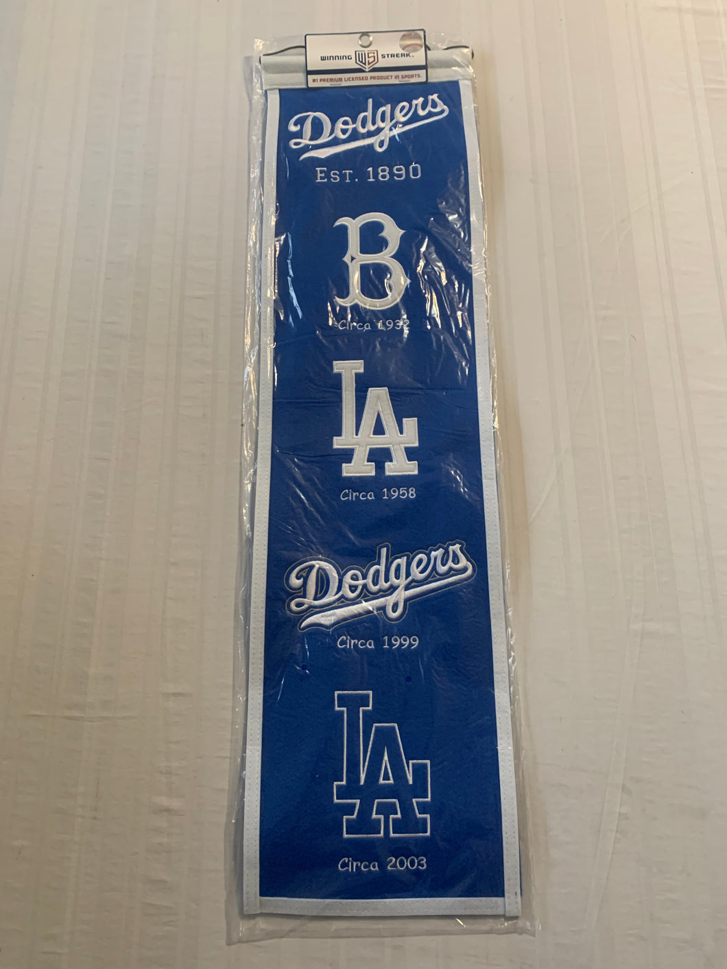 Los Angeles Dodgers MLB Heritage Banner Embroidered Wool 8