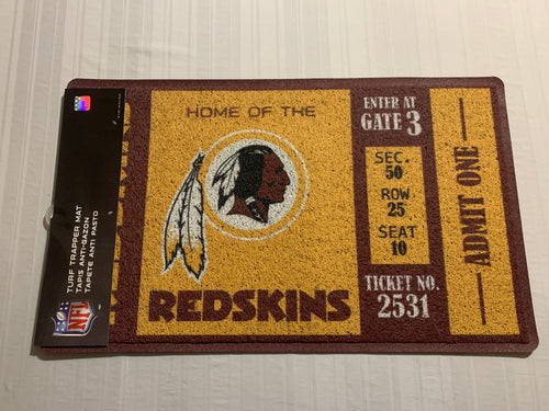 Washington Redskins NFL Indoor/Outdoor Turf Rug 18” X 30” Evergreen Enterprises - Casey's Sports Store