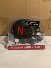 Load image into Gallery viewer, Nebraska Cornhuskers NCAA Riddell Speed Black Alternate Mini Helmet - Casey's Sports Store
