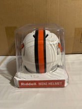 Load image into Gallery viewer, Miami Hurricanes NCAA Riddell Speed White Lunar Alternate Mini Helmet - Casey's Sports Store
