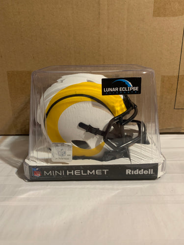 Los Angeles Rams NFL Riddell Speed White Lunar Alternate Replica Mini Helmet - Casey's Sports Store