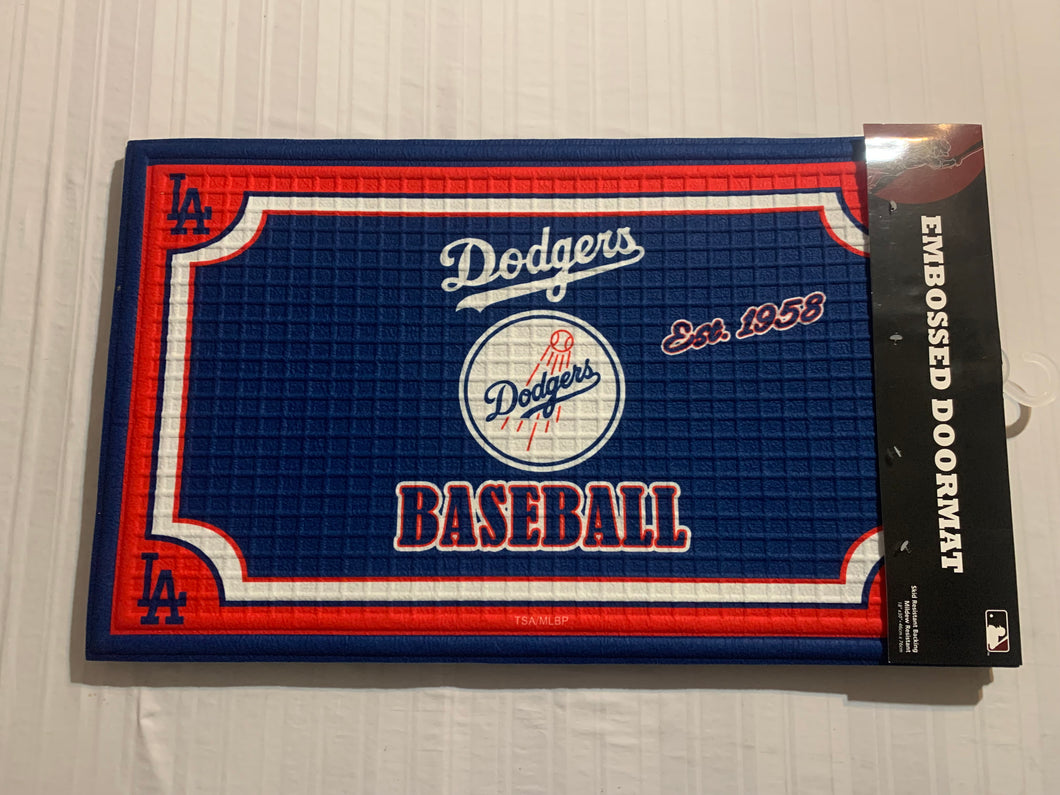 Los Angeles Dodgers MLB Indoor/Outdoor Mat Rug 18” X 30” Evergreen Enterprises - Casey's Sports Store