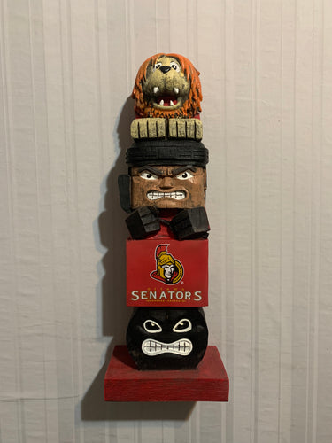 Ottawa Senators NHL Vintage Mascot Tiki 16