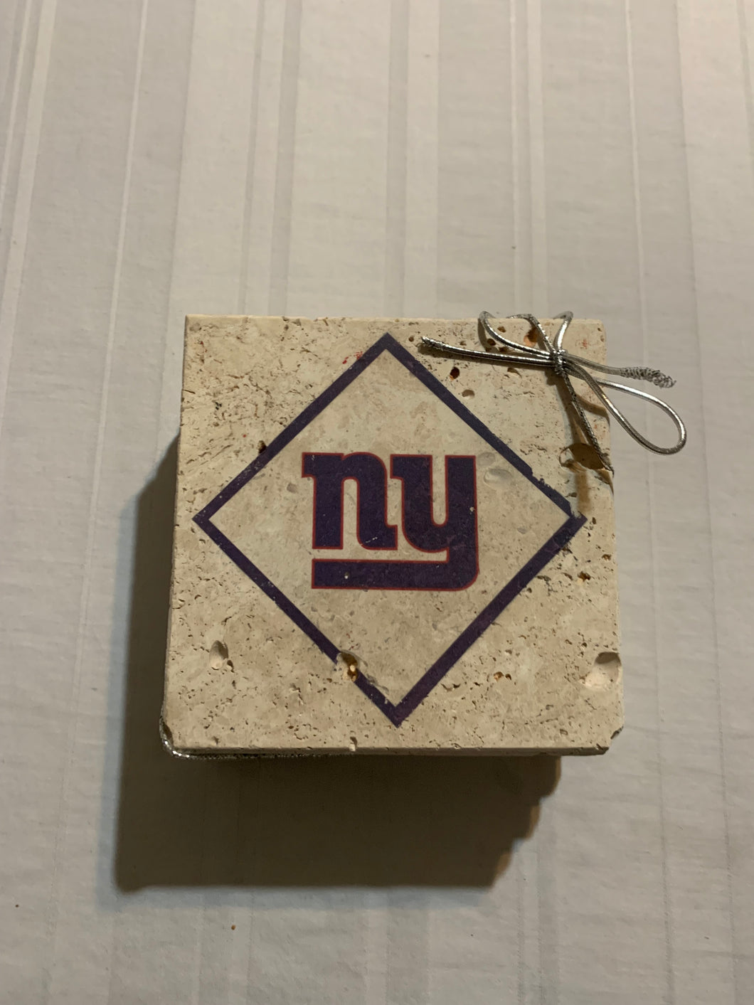 New York Giants NFL Set of 4 Hand Made Custom Stone Coasters - Casey's Sports Store