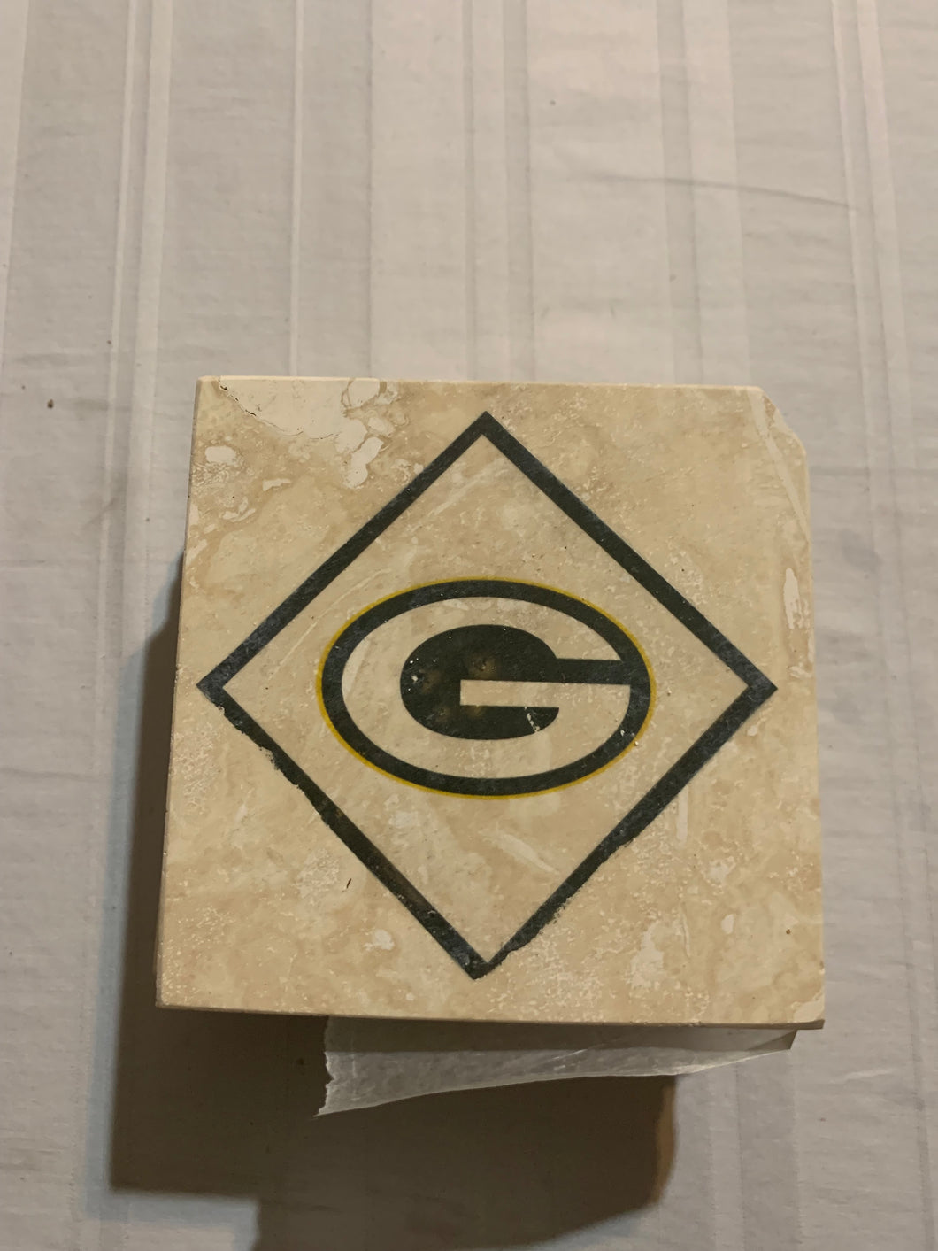 Green Bay Packers NFL Set of 4 Hand Made Custom Stone Coasters - Casey's Sports Store