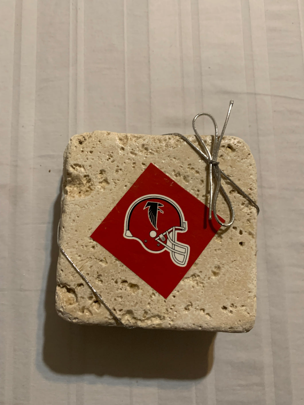 Atlanta Falcons Throwback NFL Set of 4 Hand Made Custom Stone Coasters - Casey's Sports Store