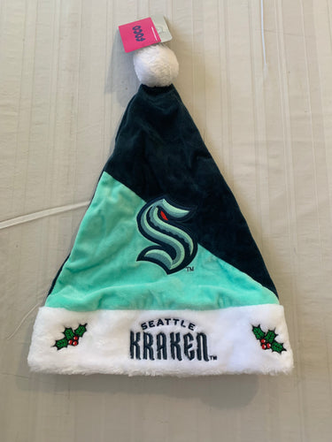 Seattle Kraken NHL Santa Hat Forever Collectibles - Casey's Sports Store