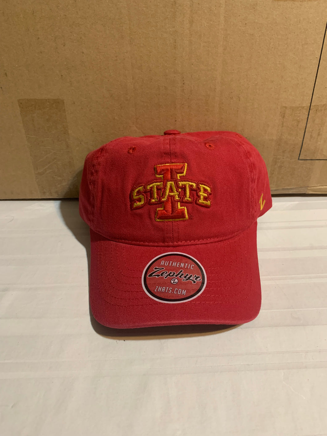 Iowa State Cyclones NCAA Zephyr Red Clean Up Strapback Adjustable Hat - Casey's Sports Store
