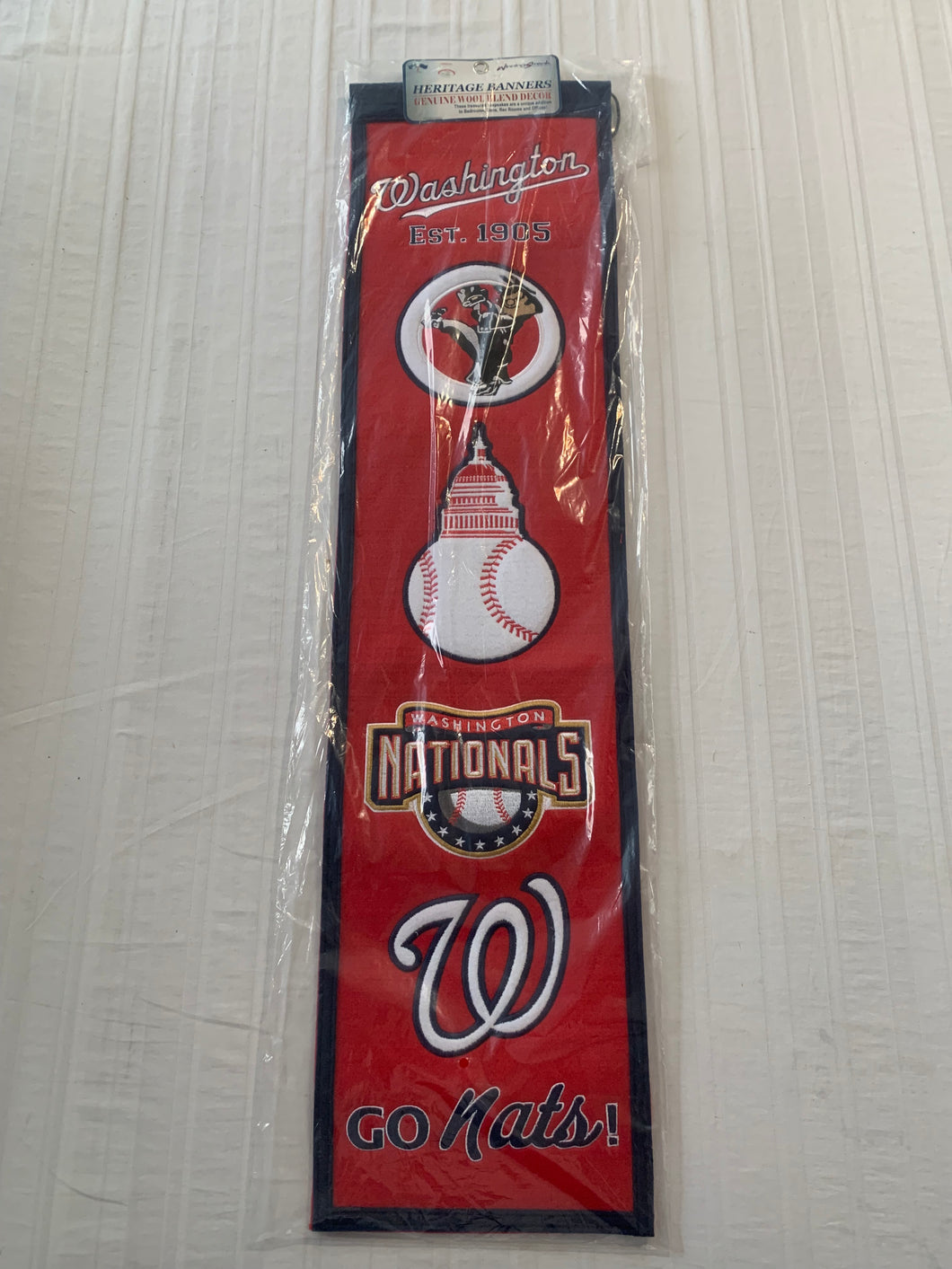 Washington Nationals MLB Heritage Banner Embroidered Wool 8