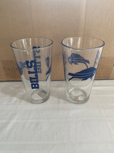 Buffalo Bills NFL Set of 16oz Pint Glass Cup Mug Boelter Brands - Casey's Sports Store