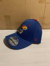Load image into Gallery viewer, Kansas Jayhawks NCAA Zephyr Blue One Size Stretch Fit Hat Cap - Casey&#39;s Sports Store
