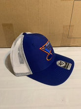 Load image into Gallery viewer, St. Louis Blues NHL &#39;47 Brand Throwback Blue Adjustable Snapback Mesh Hat - Casey&#39;s Sports Store
