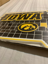 Load image into Gallery viewer, Iowa Hawkeyes NCAA 19" x 13" State Design Wall Decorative Sign Evergreen - Casey's Sports Store
