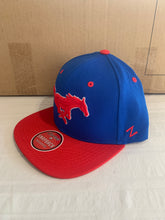 Load image into Gallery viewer, SMU Mustangs NCAA Zephyr Blue Two-Tone Adjustable Snapback Hat - Casey&#39;s Sports Store
