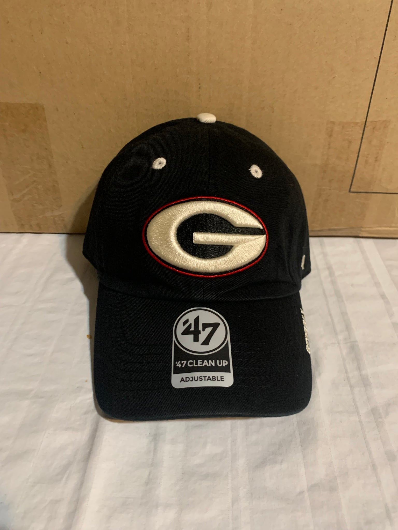 Georgia Bulldogs - Black Clean Up Hat, 47 Brand