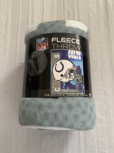 Indianapolis Colts NFL Fleece Throw Blanket 60