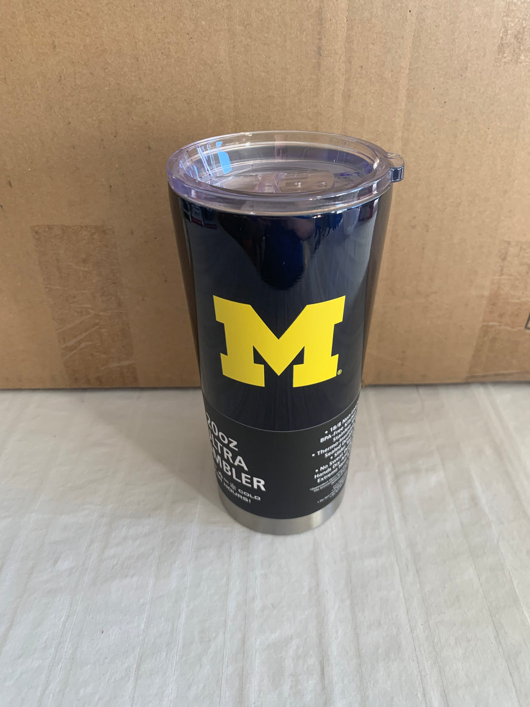 Michigan Wolverines NCAA 20oz Tumbler Cup Mug Boelter Brands - Casey's Sports Store