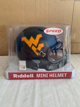 Load image into Gallery viewer, West Virginia Mountaineers NCAA Riddell Speed Blue Mini Helmet - Casey's Sports Store
