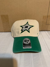 Load image into Gallery viewer, Dallas Stars NHL &#39;47 Brand Clean Up Natural Two Tone Adjustable Hat - Casey&#39;s Sports Store
