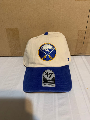 Buffalo Sabres NHL '47 Brand Clean Up Natural Two Tone Adjustable Hat - Casey's Sports Store