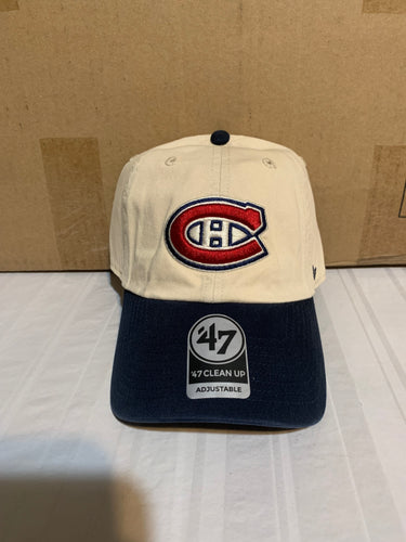 Montreal Canadiens NHL '47 Brand Clean Up Natural Two Tone Adjustable Hat - Casey's Sports Store